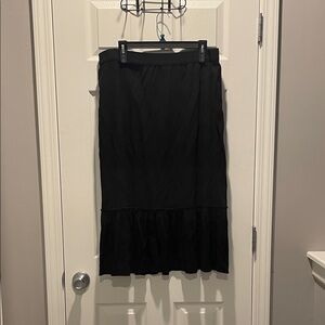 Sag Harbor Black Midi Skirt